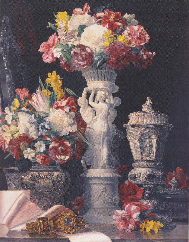 Ferdinand Georg Waldmuller Der Geburtstagstisch oil painting picture